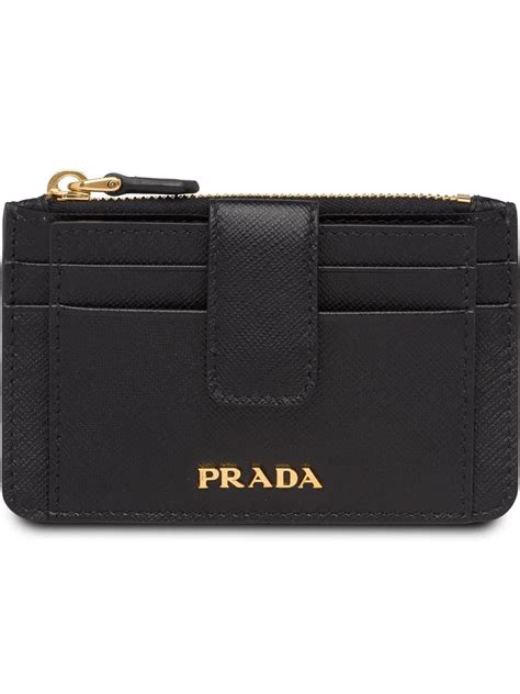 prada credit card holder black|Prada credit card holder women.